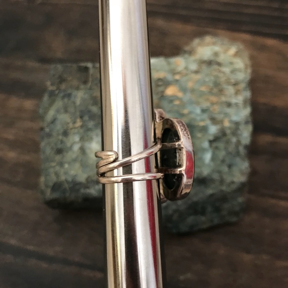 SERAPHINITE LEMON QUARTZ MYSTIC TOPAZ COMBO RING - Picture 6 of 7